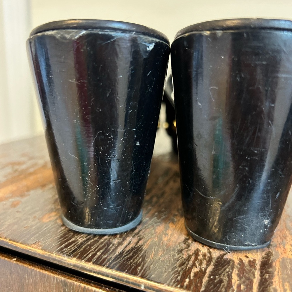 Tory Burch Size 7 Black Platform Slides - image 6